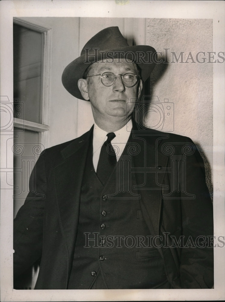 1939 Press Photo Leland Olds, chairman of Federal Power Comm. in D.C.-Historic Images