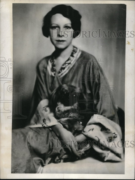 1932 Press Photo Miss Jaqueline Aron, French society girl - Historic Images
