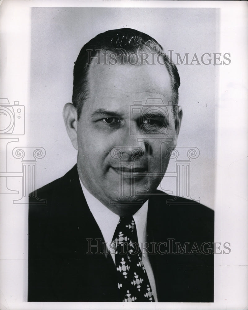 1959 Press Photo Fred Oldenburg, Frigidaire Sales Manager - Historic Images