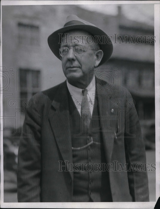 1934 Press Photo Sheriff Jay Abbott of Cosocton County, Ohio-Historic Images