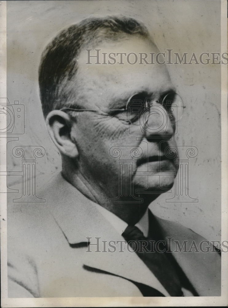 1933 Press Photo Andrew Russell Former Illinois State Treasurer - Historic Images