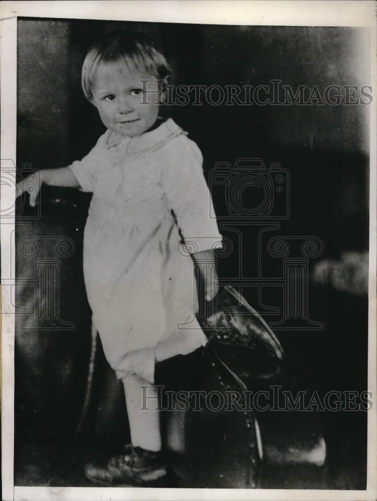 1932 Press Photo William Bauer, kidnapped by his father taken to Clayton, N.J-Historic Images