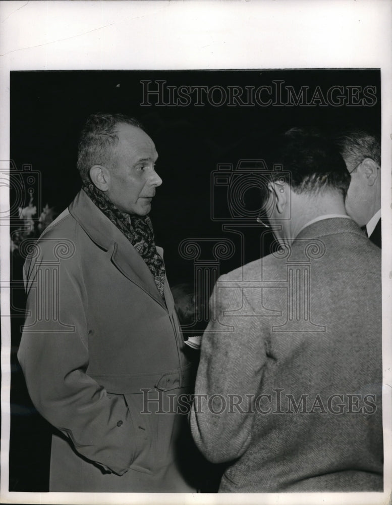 1944 Press Photo Counselor to the Spanish Embassy arriving in New York - Historic Images