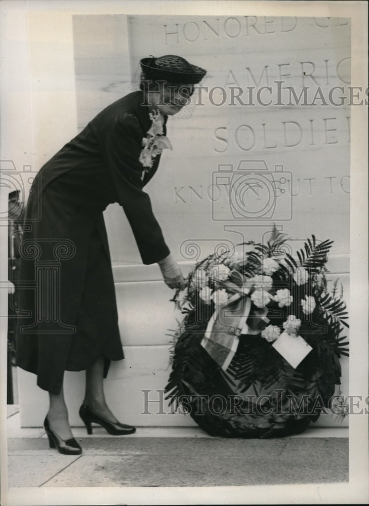 1938 Press Photo Mrs William Becker Retiring Pres Of The Daughters Of The - Historic Images