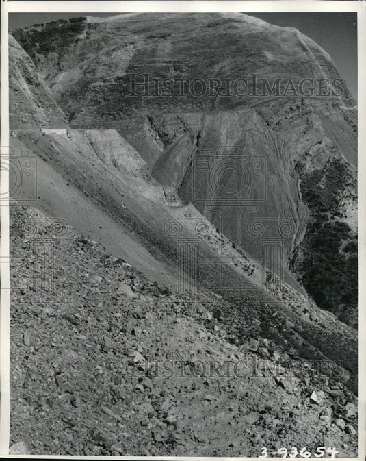 1954 Rugged Terrain in Building Cochabamba  - Historic Images