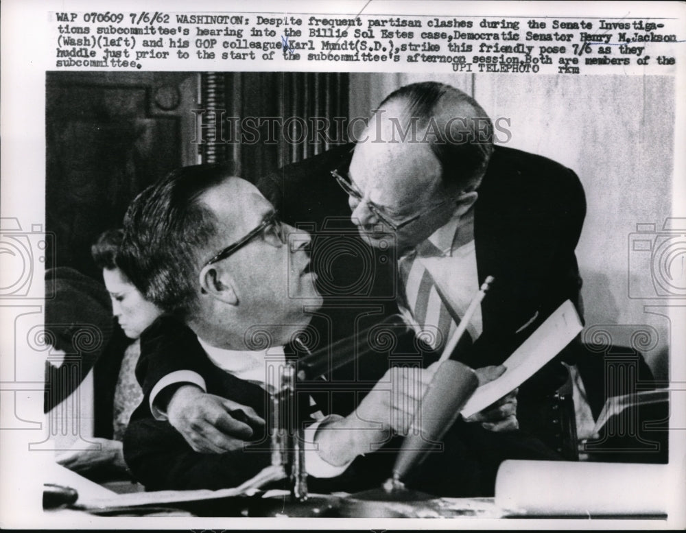 1962 Sen. Henry Jackson, Karl Mundt - Historic Images