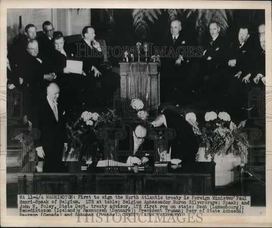 1949 Foreign Minister Paul Henri - Historic Images