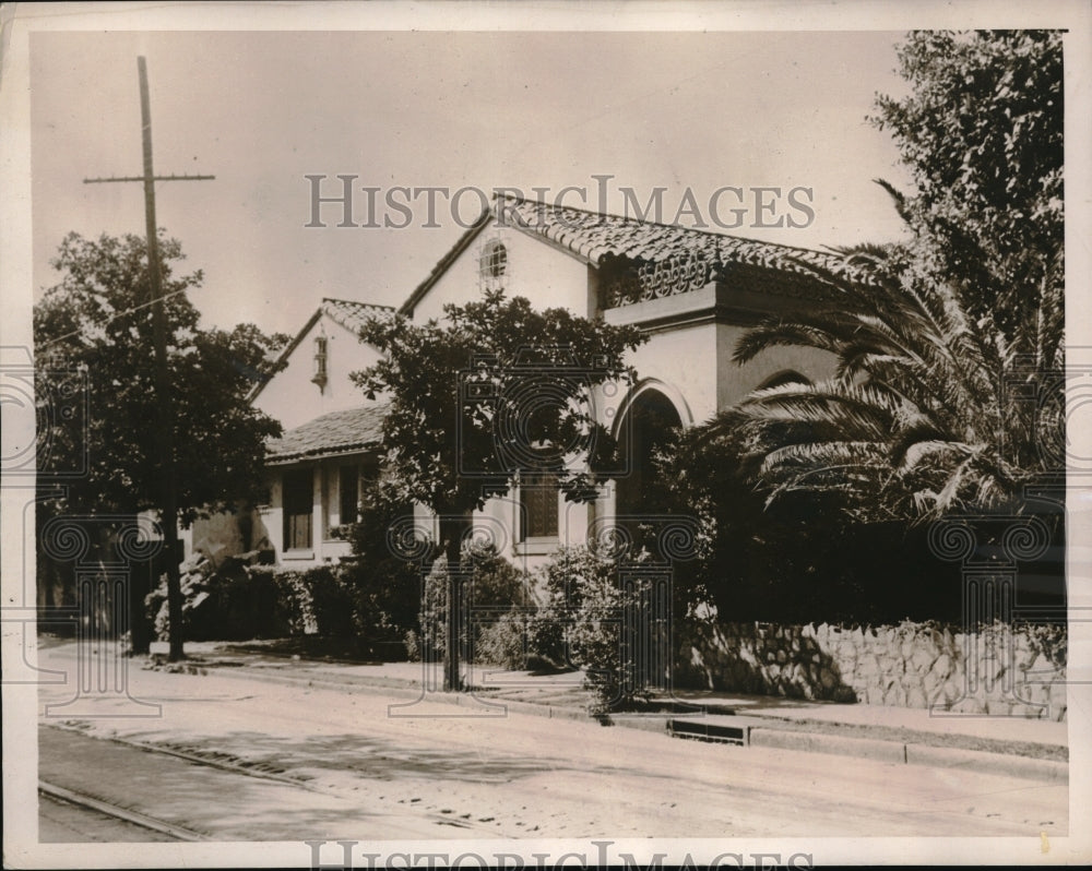 1939 Press Photo 1st Home of Bill Helis before he struck gold &amp; made his fortune - Historic Images