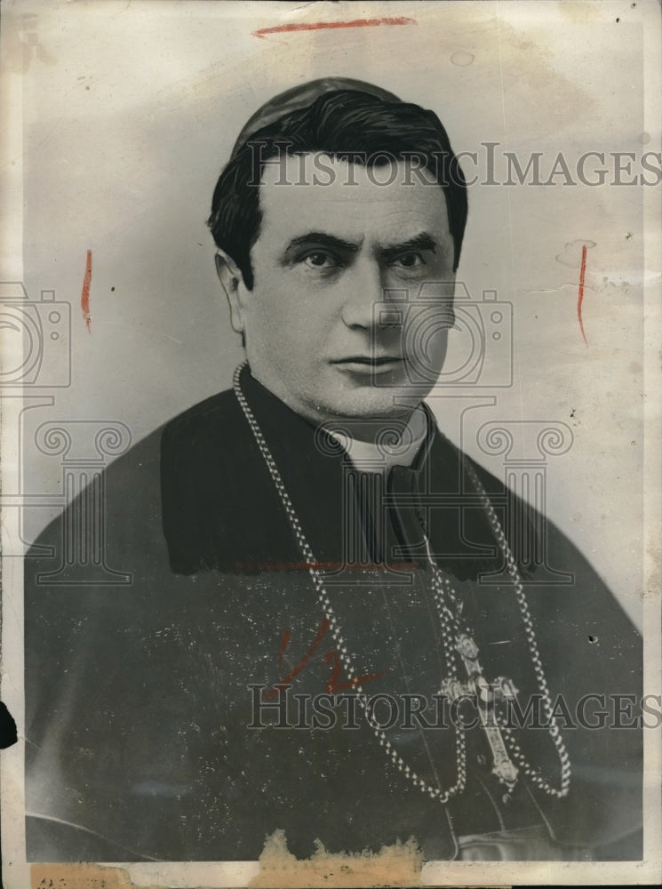 1929 Press Photo Cardinal Maffi, Archbishop of Pisa will officiate the wedding - Historic Images