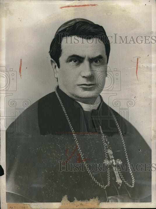 1929 Press Photo Cardinal Maffi, Archbishop of Pisa will officiate the wedding - Historic Images