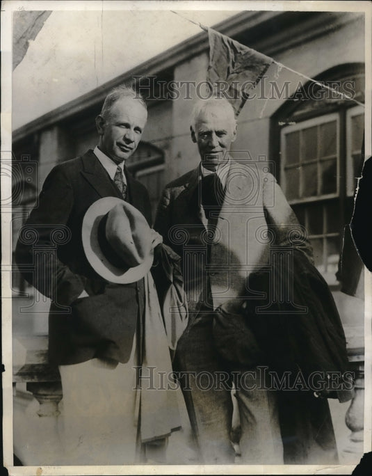 1931 Press Photo Sen. Thomas F Bayard & H.Wilson Orr in Bermuda - Historic Images