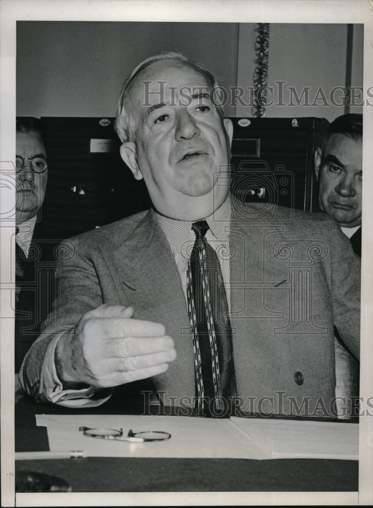 1941 Press Photo John Dempsey, US Maritime Commissioner Talks Senate Committee - Historic Images