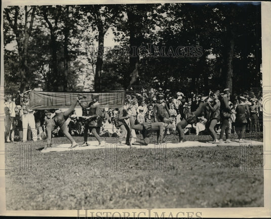 1926 Children Watching Entertainment in Evanston, Illinois - Historic Images