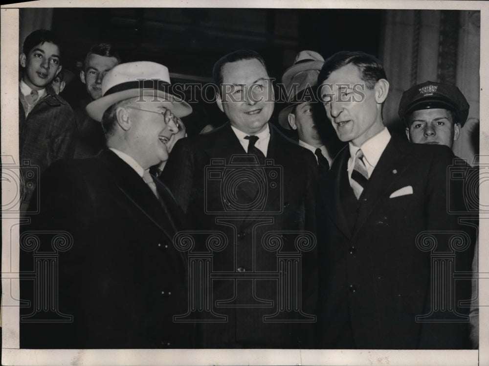 1936 Bruno Hauptman&#39;s attorneys after losing appeal Lindbergh case - Historic Images