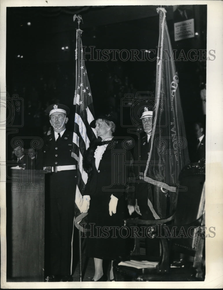 1937 May Pershing, Sister of General Pershing Honored by Legions - Historic Images