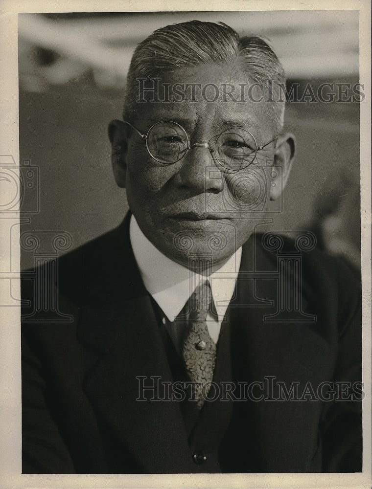 1928 Press Photo Noboru Ohtani, Japanese shipping exec of Nippon Yusen Kaisha- Historic Images