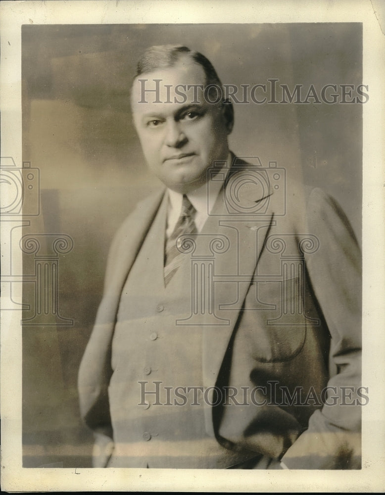 1930 Press Photo Mr W.C. Owen of Chicago for Chamber of Commerce - Historic Images