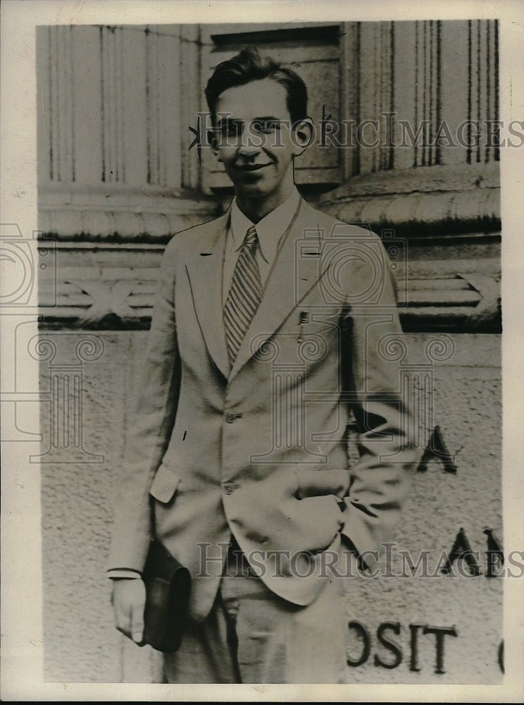 1929 Louis Delaflear represent N.Y.in Natl. Scholarship Contest. - Historic Images