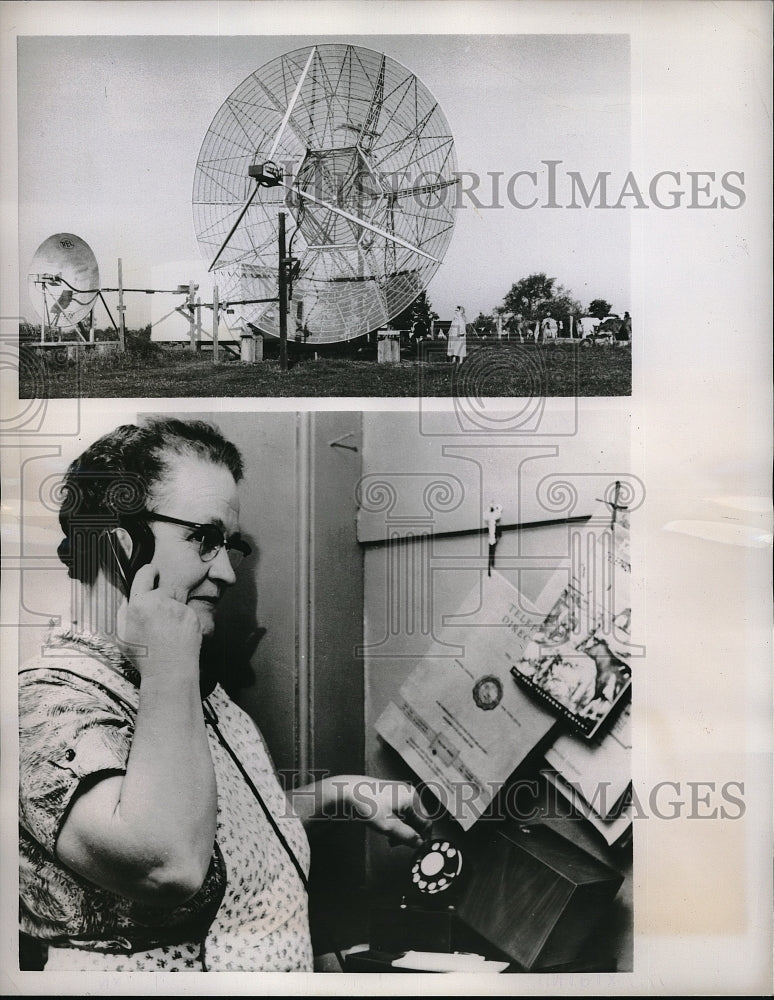 1958 Press Photo Mrs. Orton Newton, Farmer &amp; Radio-Active Housewife in New York-Historic Images