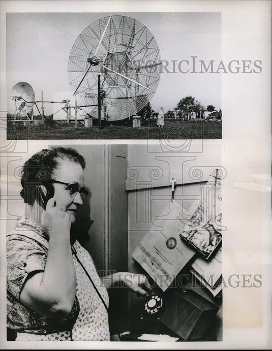 1958 Press Photo Mrs. Orton Newton, Farmer & Radio-Active Housewife in New York-Historic Images