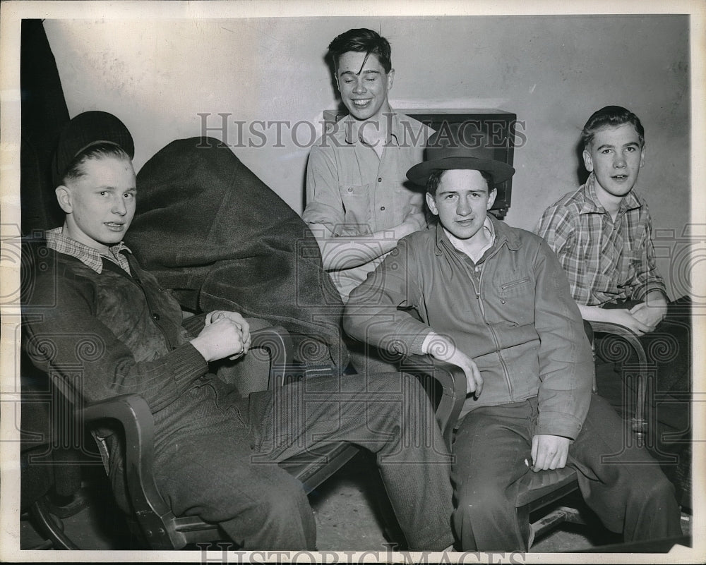 1944 Held on Burglary, A. Overheu, J. Finnegan, McGrath, Heilgiest - Historic Images