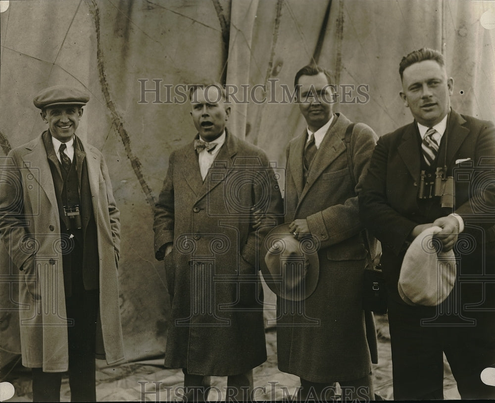 1929 Press Photo HA Habermass Geroge Legalley Roger Lee Goodrich Tire Rubber - Historic Images