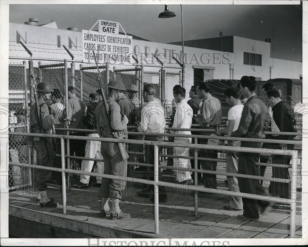 1941 Calif.Striking CIO workers at  North American Aviation-Historic Images