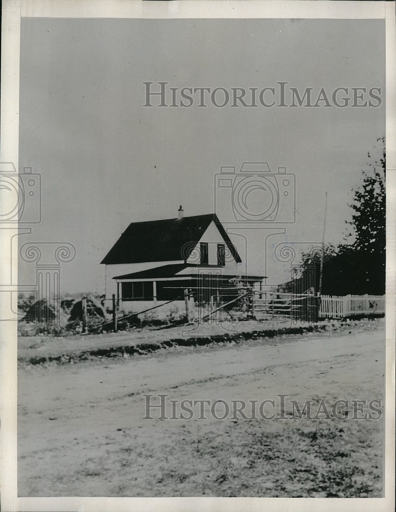 1936 Press Photo Mrs Campague&#39;s House Is Typical Of Those In The North Country-Historic Images