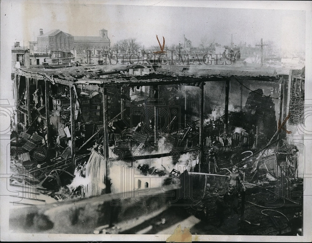 1934 Port Richamond Fire Destroys factories - Historic Images