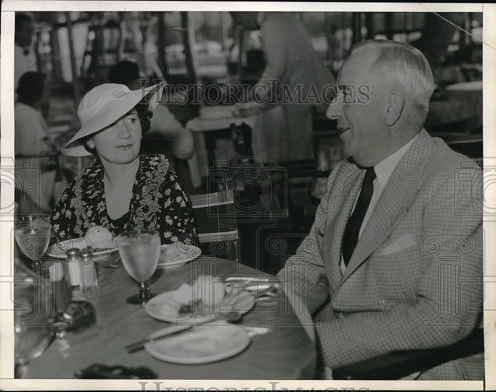 1934 Press Photo Congressman elect JJ Dempsey &amp; wife of N.Mex. - Historic Images