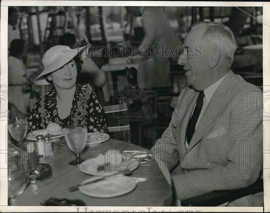 1934 Press Photo Congressman elect JJ Dempsey & wife of N.Mex. - Historic Images