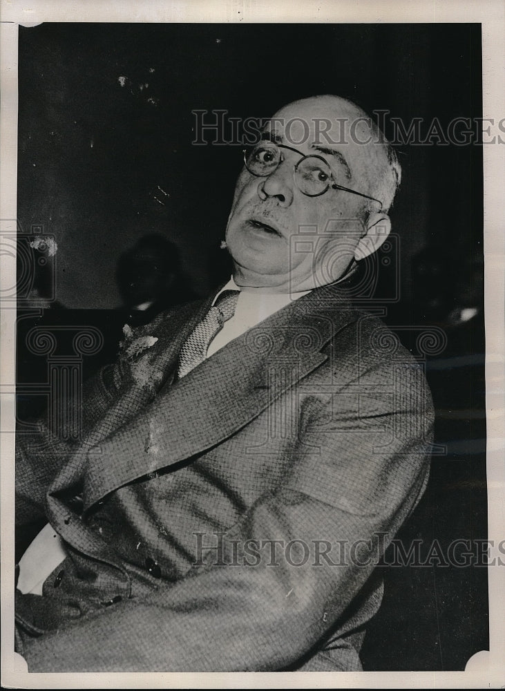 1935 Press Photo William H Albright, State Treasurer  of  N,J, - Historic Images