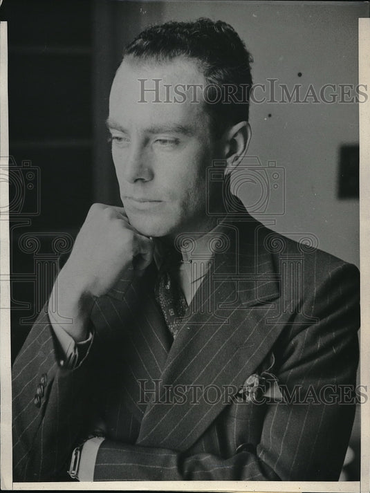 1937 Henry Aguirre, actor at court about wife's cruelty - Historic Images