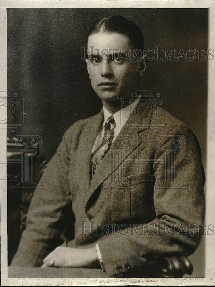 1929 Press Photo George D Hodgson, Swarthmore, Pa. killed in car struck by train - Historic Images