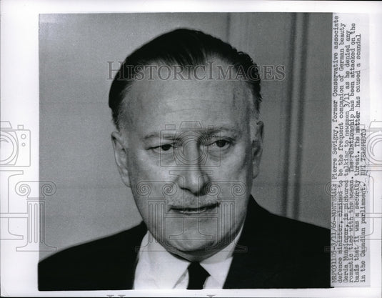 1966 Press Photo Montreal, Canada , Pierre Sevigny - Historic Images