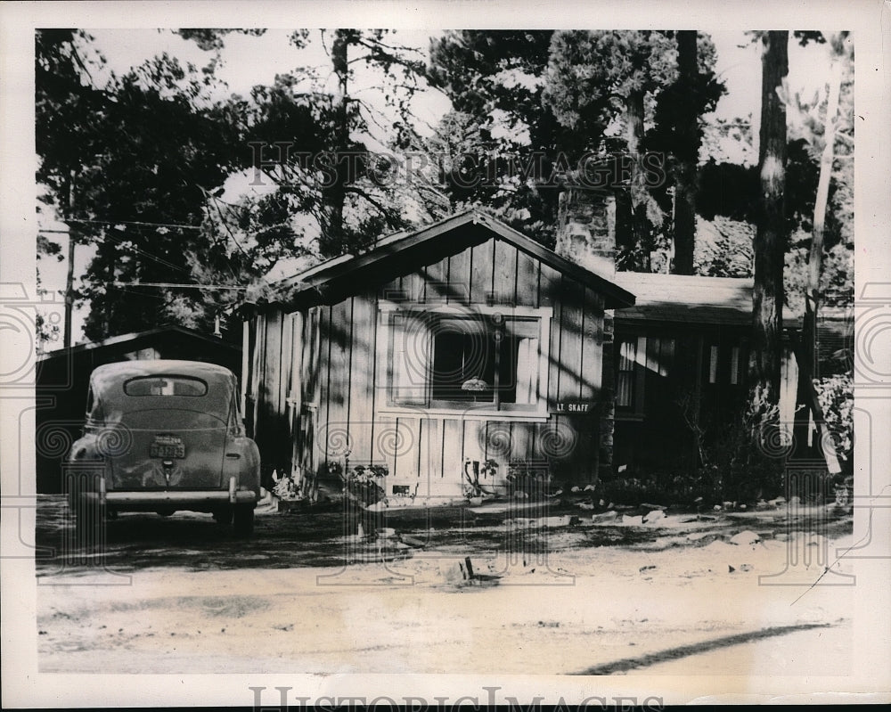 1941 Press Photo Carmel, Calif. US Army officers cabin at Ft Ord - Historic Images