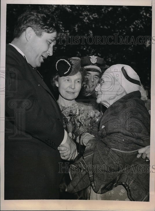 1940 Iowa Fallsm Ia Mrs Sabra Culkins, Wendell Willkie GOP candidate - Historic Images