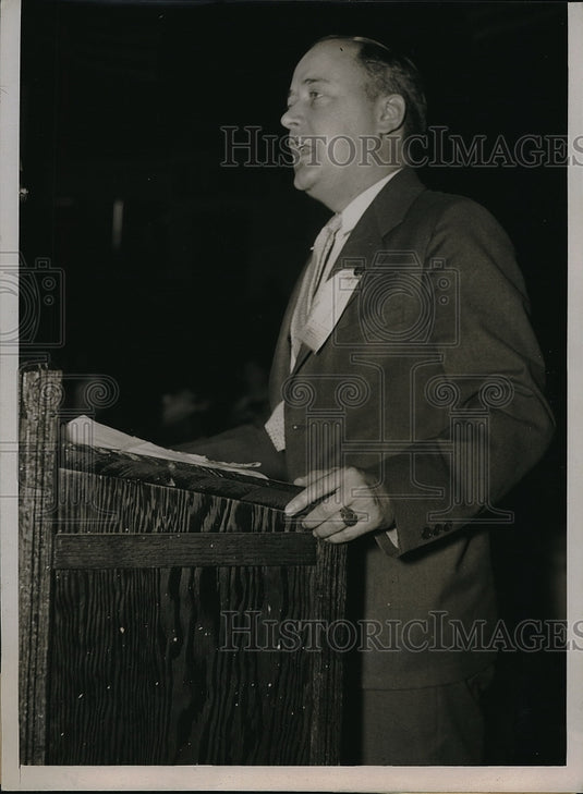 1935 Press Photo George Olmstead, National Chairman of Young Republican's Org. - Historic Images