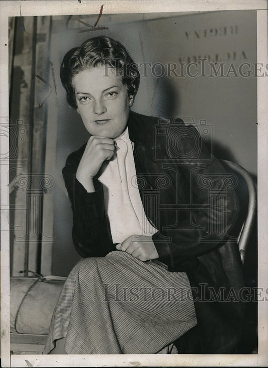 1937 Micaela O'Harra traveled to N.Y. for her play "Honor Bright". - Historic Images
