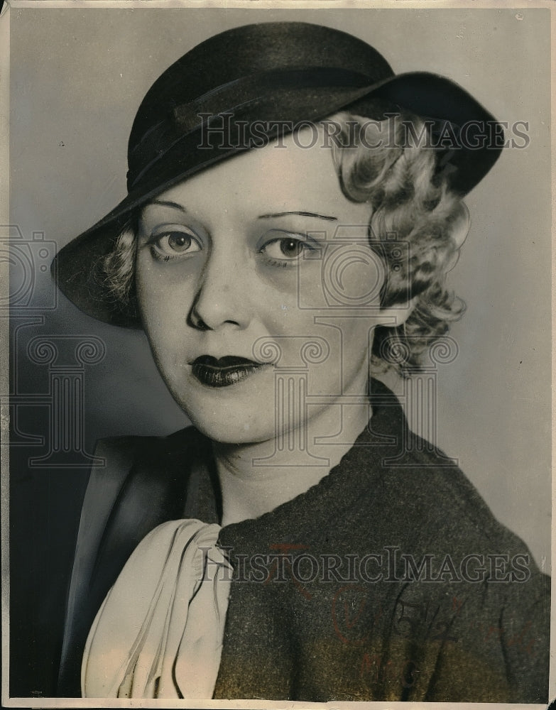 1934 Evelyn Goehringer Third Wife Of W Clarke Otto - Historic Images