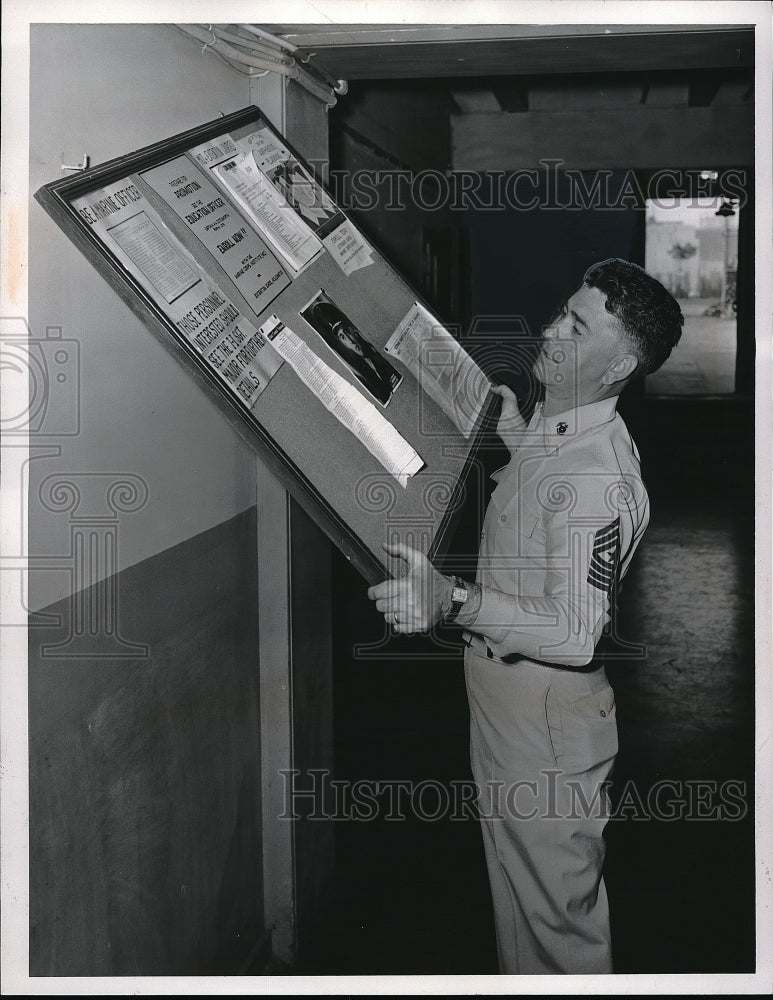 1960 Press Photo George O&#39;Connor of Cleveland, Ohio Marine Reserves-Historic Images