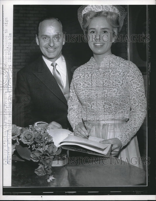 1962 Press Photo Wedding of a Cleveland, Ohio couple - Historic Images