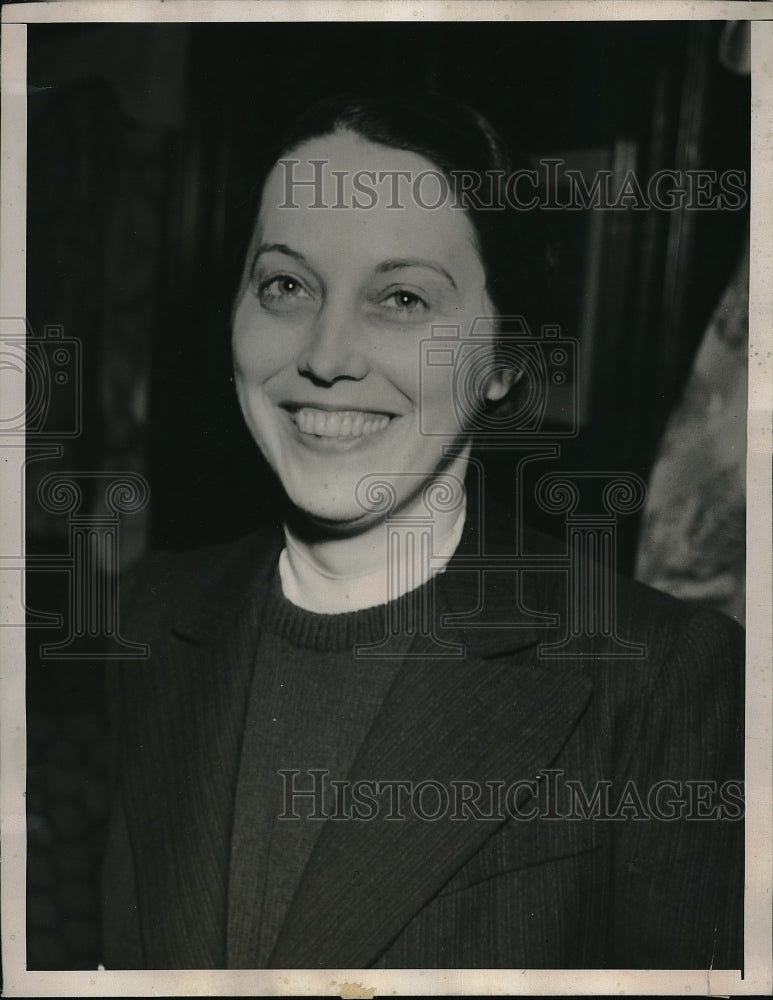 1940 Press Photo Countess of Listowel Arrives on S.S. Samaria - Historic Images