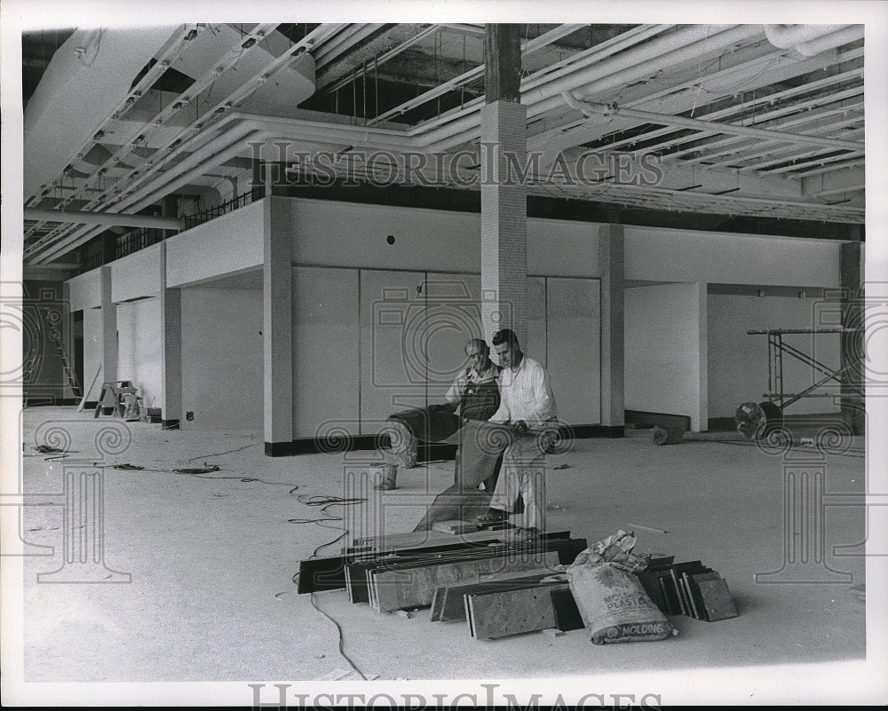 1960 Press Photo Construction at Burke airport in Cleveland, Ohio - neb57320-Historic Images