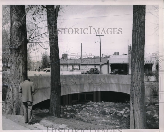 1951 Press Photo bridge in Santa Fe, N Mexico used by atom spies Fuchs & Gold - Historic Images
