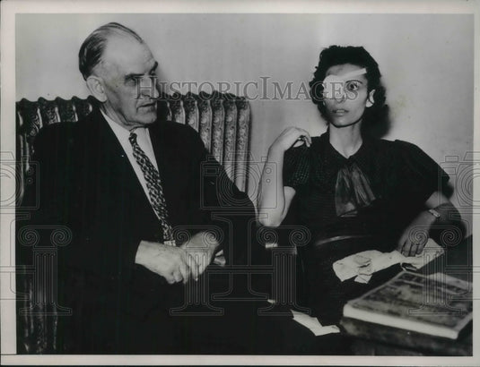 1936 Press Photo Akron, Ohio Mrs D Messner & husband Rev Messner, bigamy case - Historic Images