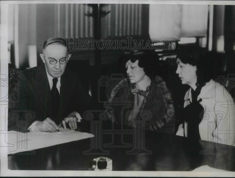 1934 Ben J Laska, Denver atty, Mrs V Sankey, Mrs E Kohler, kidnapers-Historic Images