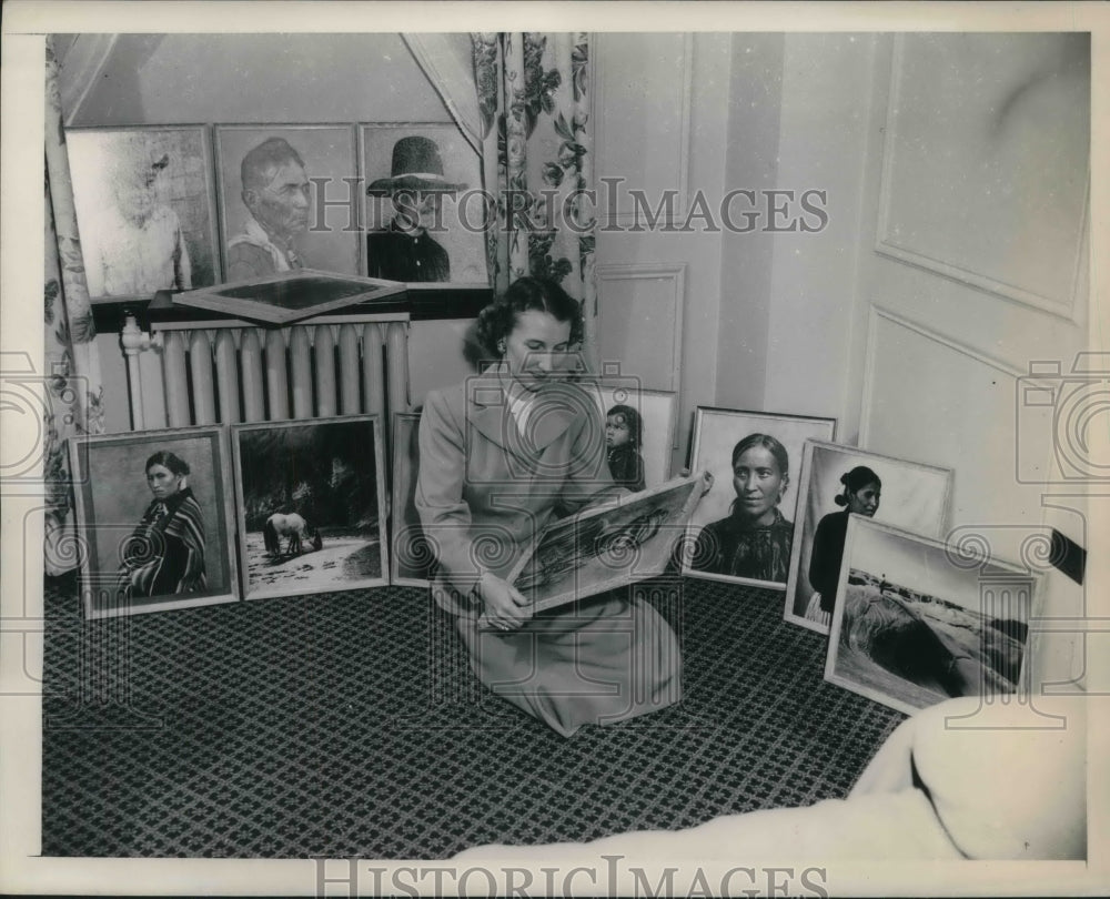 1948 Press Photo Mrs Viola Noble from Indianapolis, Ind - Historic Images