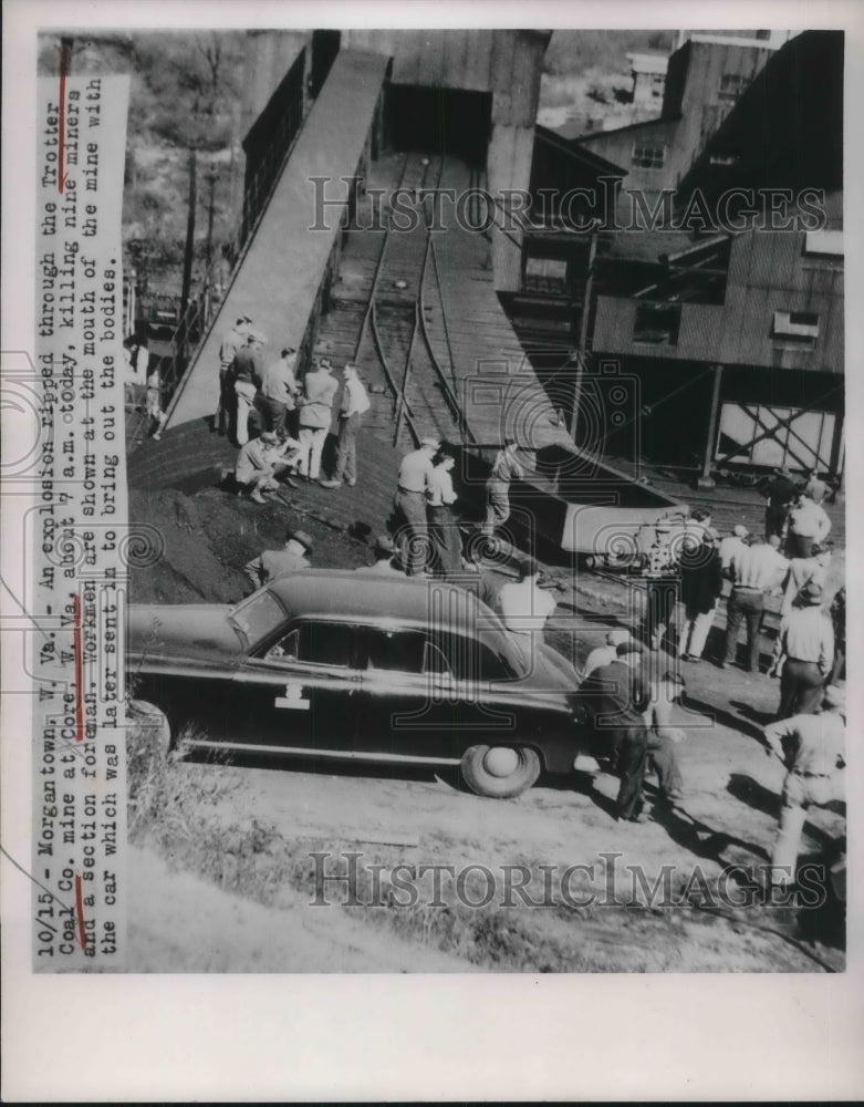 1951 Bodies Of Miners Removed From Trotter Coal Co Mine - Historic Images