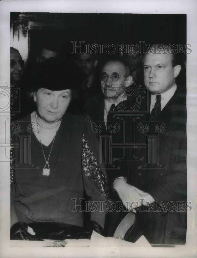 1938 Press Photo Mrs. Ann Steelman with Leonard Allen-Historic Images